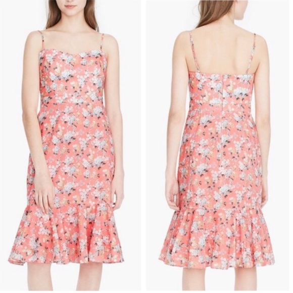 NWT J Crew x Liberty Josephine Floral Midi Dress with Ruffle Hem - Picture 2 of 10